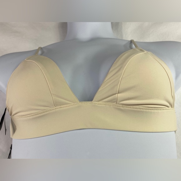 NWT Hurley Women's Large Quick Dry Bralette Surf Bikini Top Cream Straps New - Picture 7 of 15